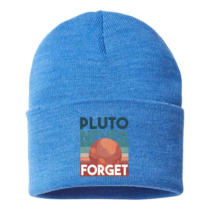 Pluto Never Forget Gift Sustainable Knit Beanie