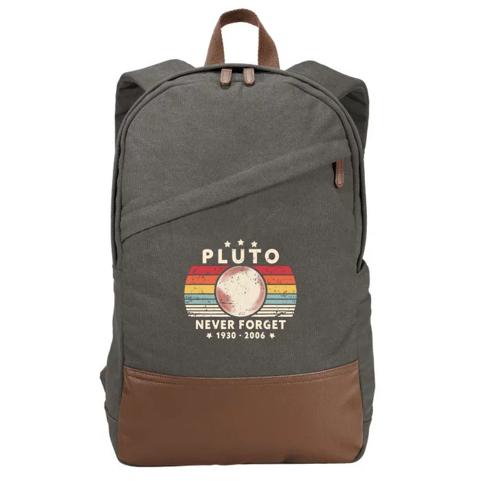 Pluto Never Forget 1930 2006 Cotton Canvas Backpack