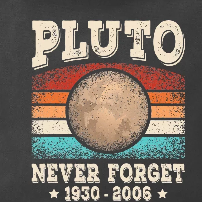 Pluto Never Forget Funny Planet Space Astronomy Science Zip Tote Bag