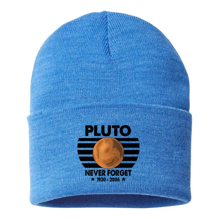 Pluto Never Forget Gift Sustainable Knit Beanie