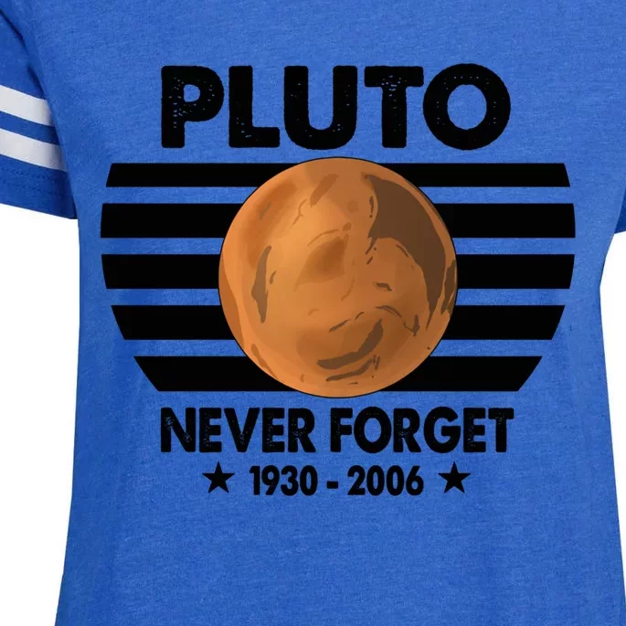 Pluto Never Forget Gift Enza Ladies Jersey Football T-Shirt