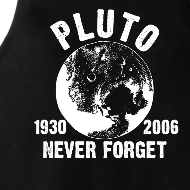 Pluto Never Forget 1930/2006 Ladies Tri-Blend Wicking Tank