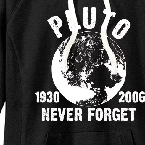 Pluto Never Forget 1930/2006 Women's Fleece Hoodie