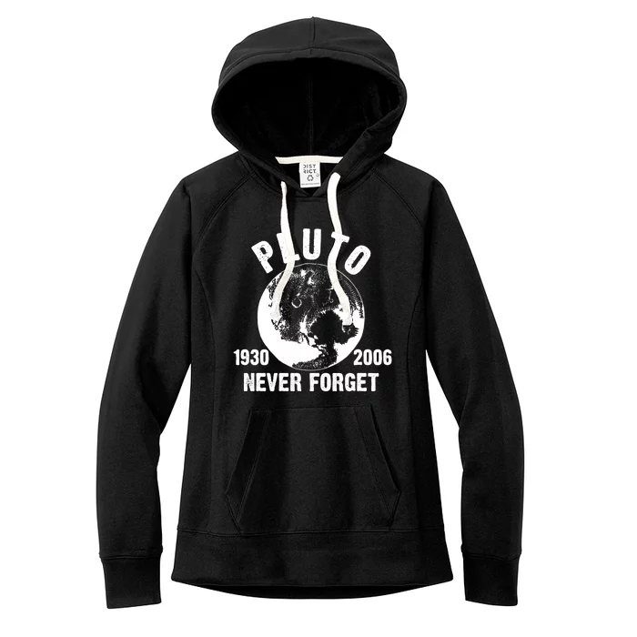 Pluto Never Forget 1930/2006 Women's Fleece Hoodie