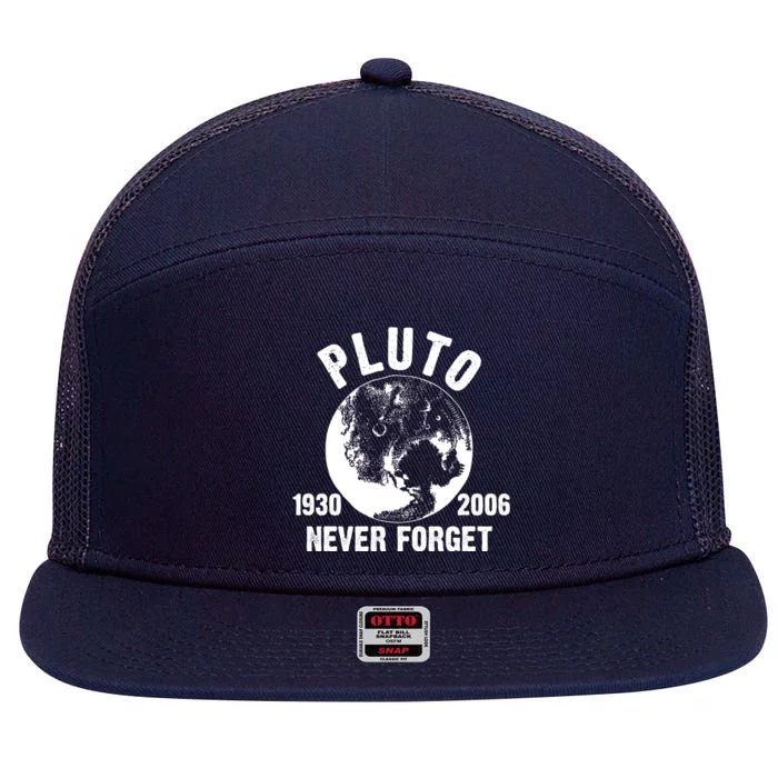 Pluto Never Forget 1930/2006 7 Panel Mesh Trucker Snapback Hat