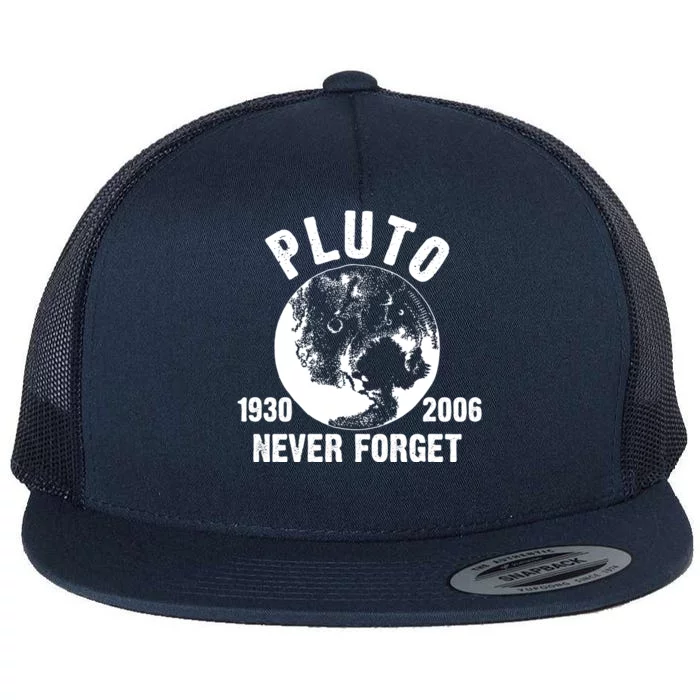 Pluto Never Forget 1930/2006 Flat Bill Trucker Hat