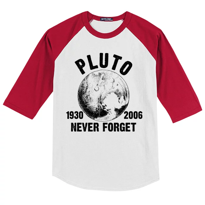 Pluto Never Forget 1930/2006 Kids Colorblock Raglan Jersey