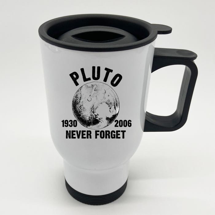 Pluto Never Forget 1930/2006 Front & Back Stainless Steel Travel Mug