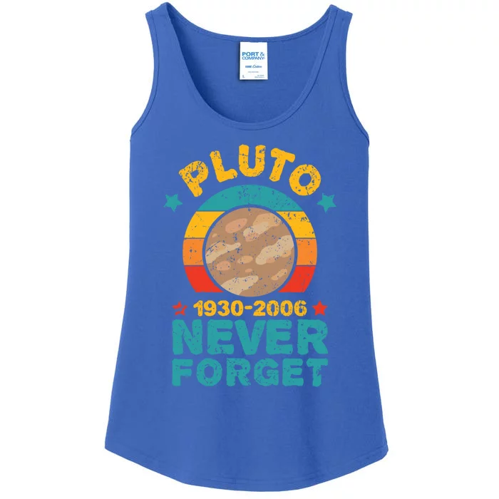 Pluto Never Forget Remember 1930 2006 Vintage Gift Ladies Essential Tank