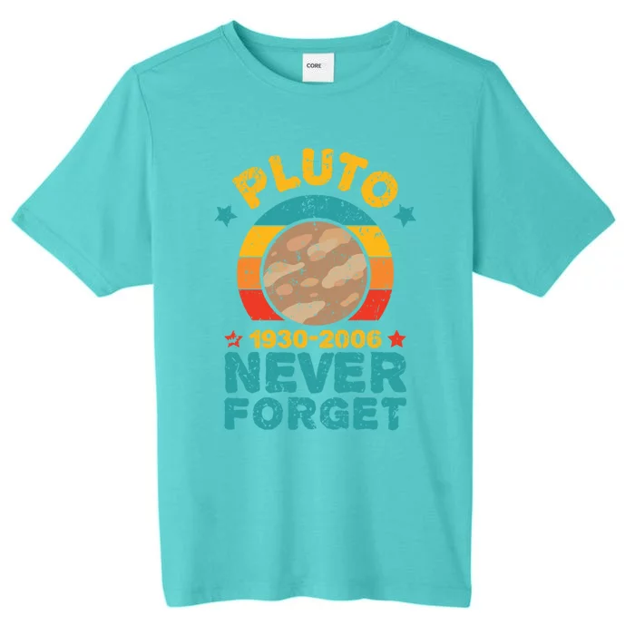 Pluto Never Forget Remember 1930 2006 Vintage Gift ChromaSoft Performance T-Shirt