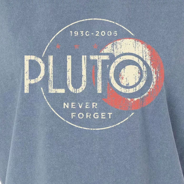 Pluto Never Forget Funny Pluto Pluto Lover Pluto Garment-Dyed Women's Muscle Tee