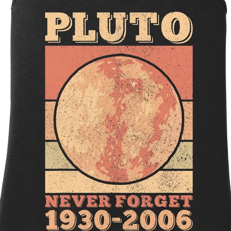 Pluto Never Forget Space Science Astronomy Men Women Funny Ladies Essential Tank