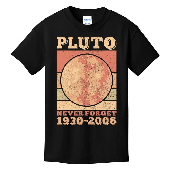 Pluto Never Forget Space Science Astronomy Men Women Funny Kids T-Shirt