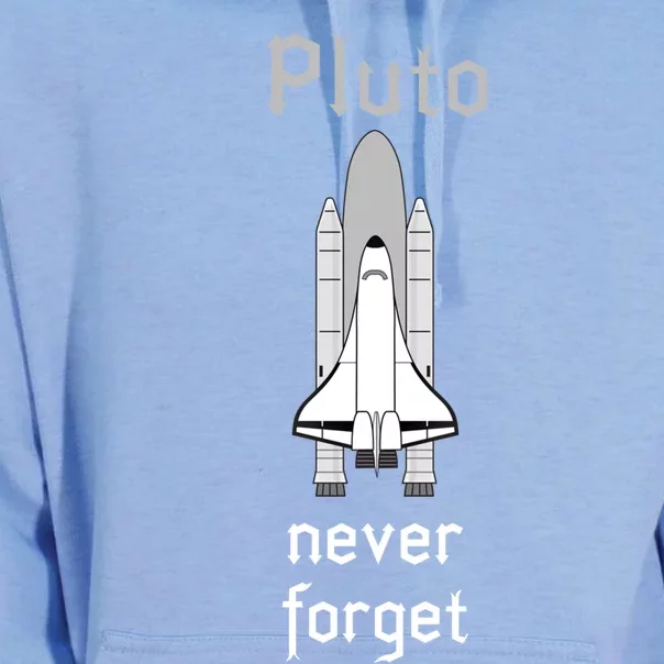 Pluto Never Forget Space Spaceship Funny Gift Unisex Surf Hoodie