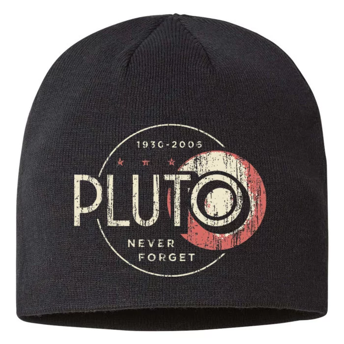 Pluto Never Forget Funny Pluto Pluto Lover Pluto 8 1/2in Sustainable Knit Beanie