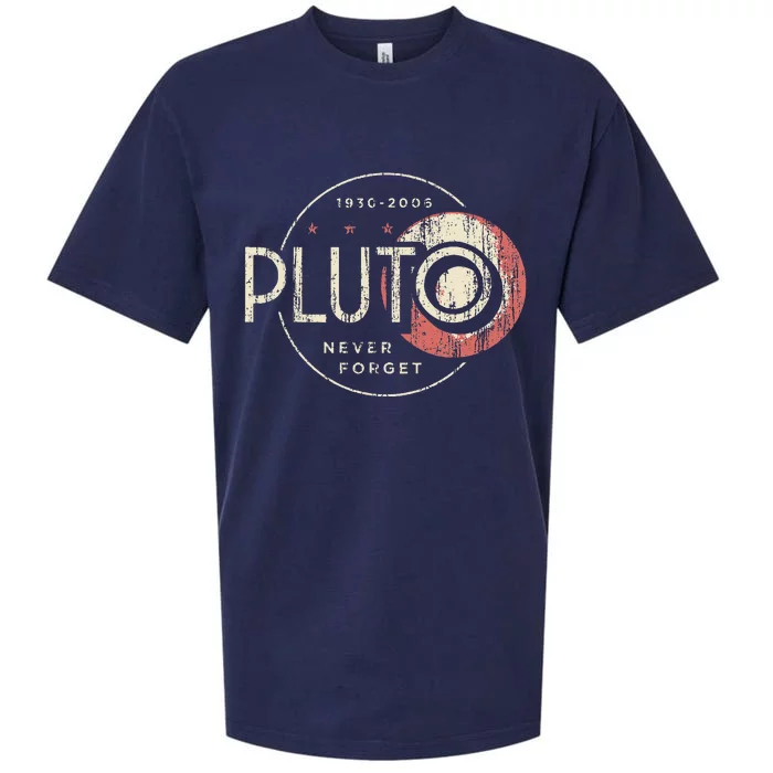 Pluto Never Forget Funny Pluto Pluto Lover Pluto Sueded Cloud Jersey T-Shirt