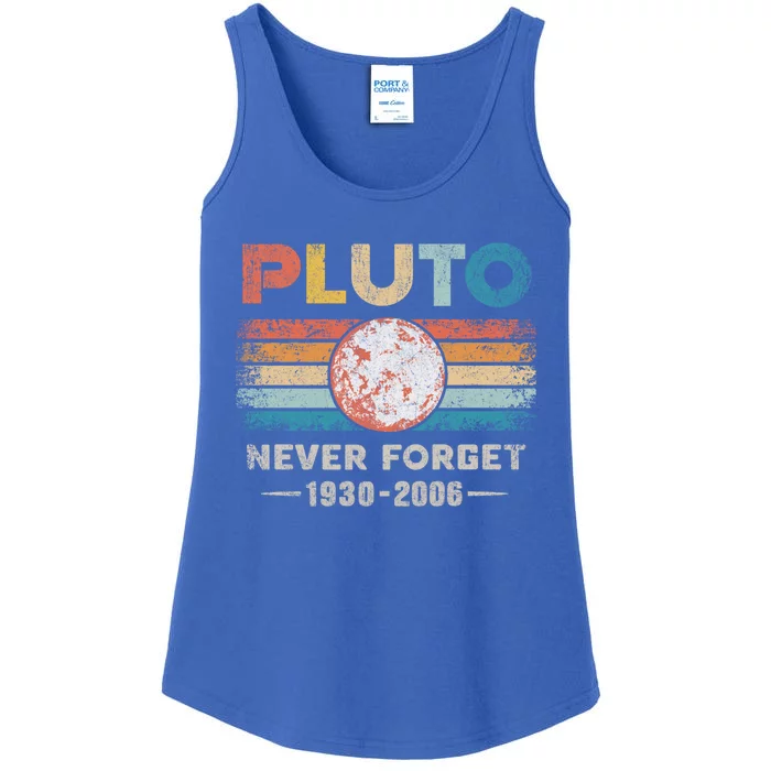 Pluto Never Forget Meaningful Gift Ladies Essential Tank