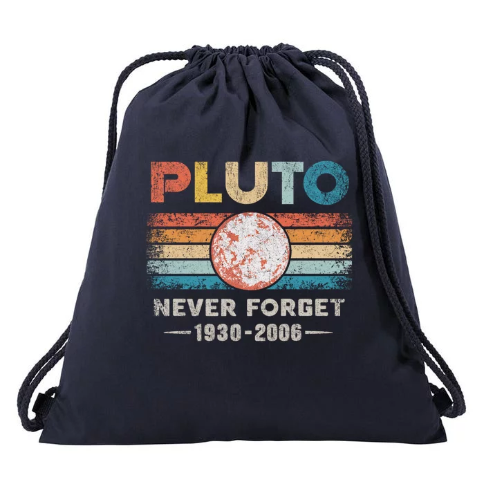 Pluto Never Forget Meaningful Gift Drawstring Bag