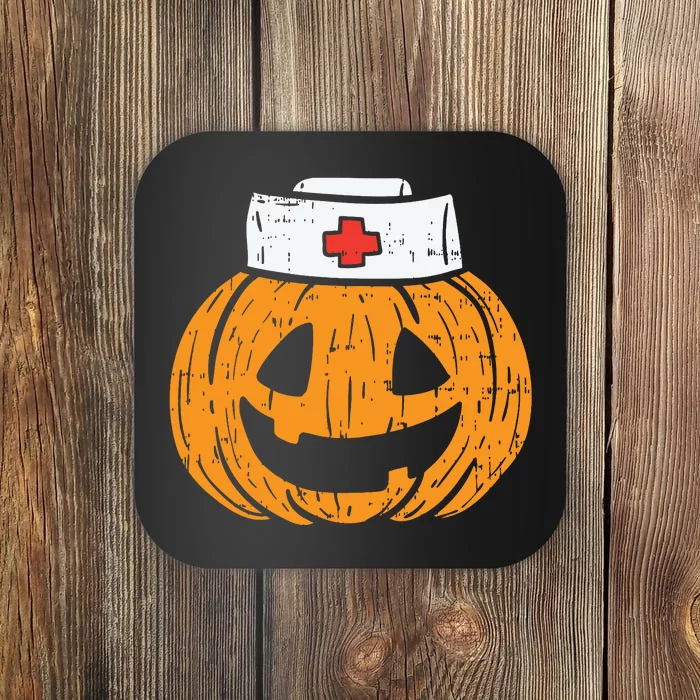 Pumpkin Nurse Funny Scary Halloween Costume Rn Cna Icu Girl Coaster