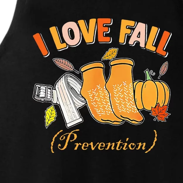 Pt Nurse Fall I Love Fall Prevention Fall Physical Therapy Ladies Tri-Blend Wicking Tank