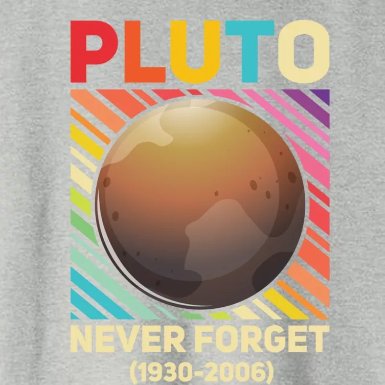 Pluto Never Forget Tee Gift Women's Crop Top Tee