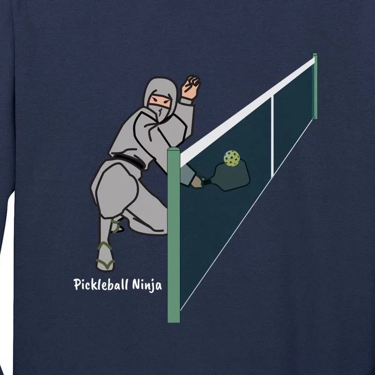 Pickleball Ninja, Fun Pickleball, Pickleball For Life Tall Long Sleeve T-Shirt