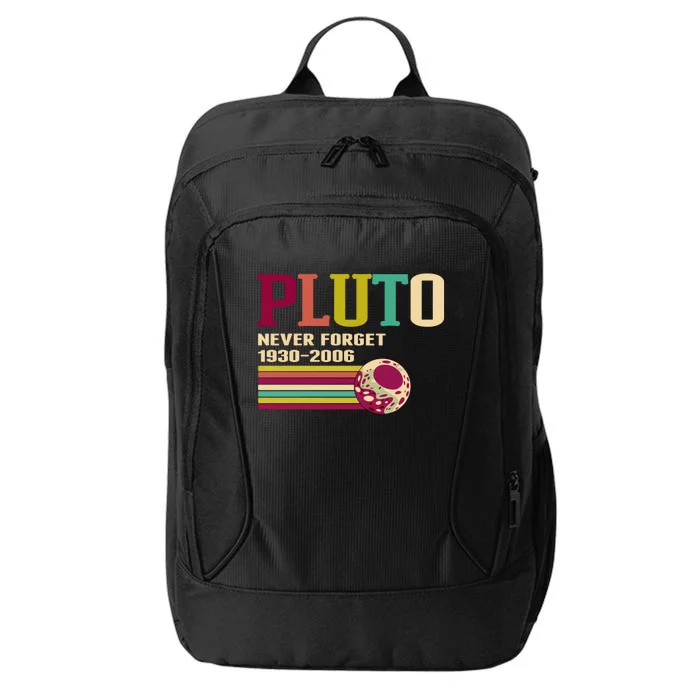 Pluto Never Forget 19302006 Solar System Planet City Backpack