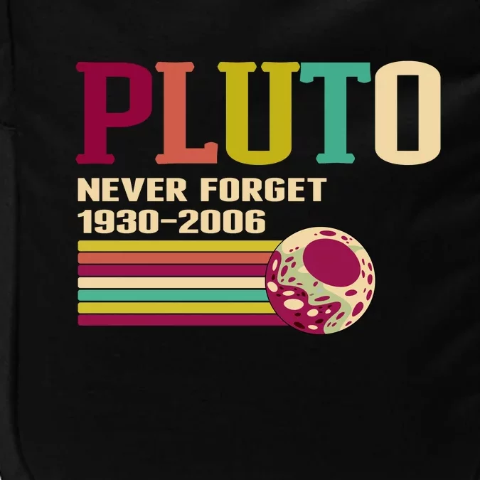 Pluto Never Forget 19302006 Solar System Planet Impact Tech Backpack