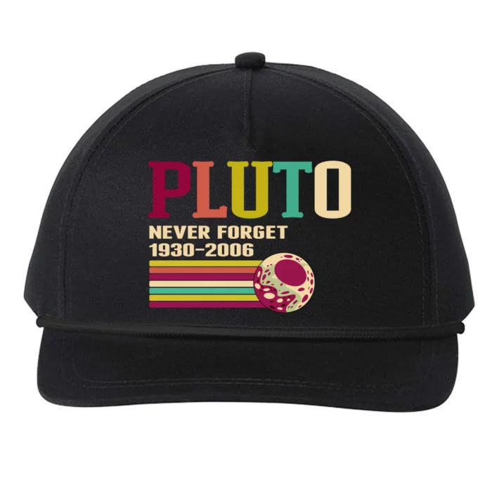 Pluto Never Forget 19302006 Solar System Planet Snapback Five-Panel Rope Hat