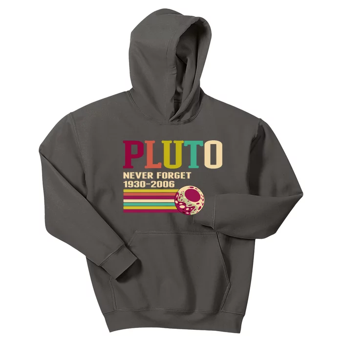 Pluto Never Forget 19302006 Solar System Planet Kids Hoodie