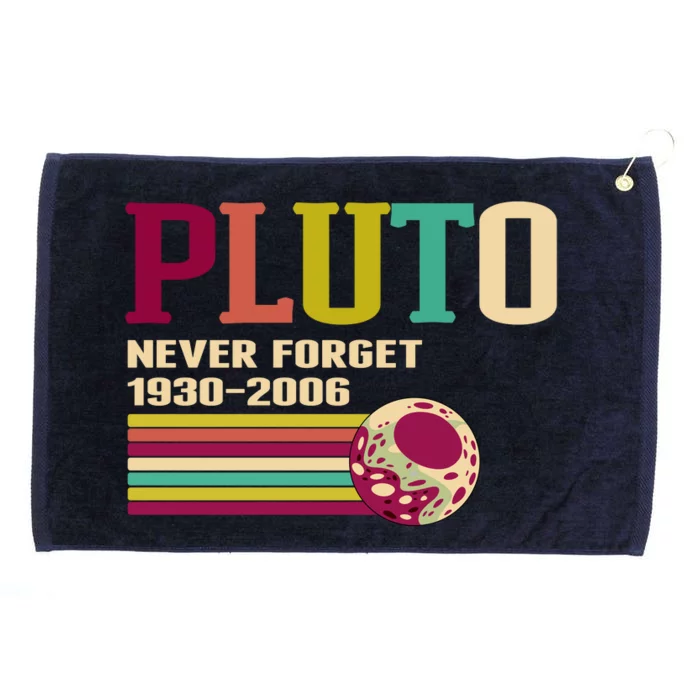 Pluto Never Forget 19302006 Solar System Planet Grommeted Golf Towel