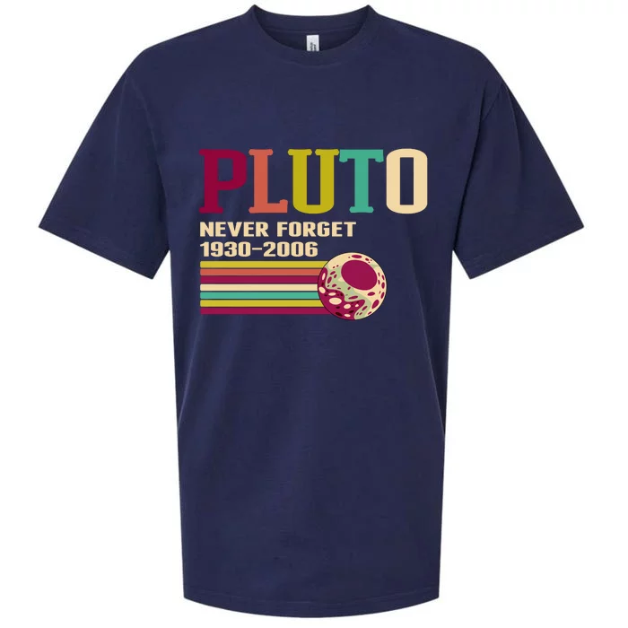 Pluto Never Forget 19302006 Solar System Planet Sueded Cloud Jersey T-Shirt