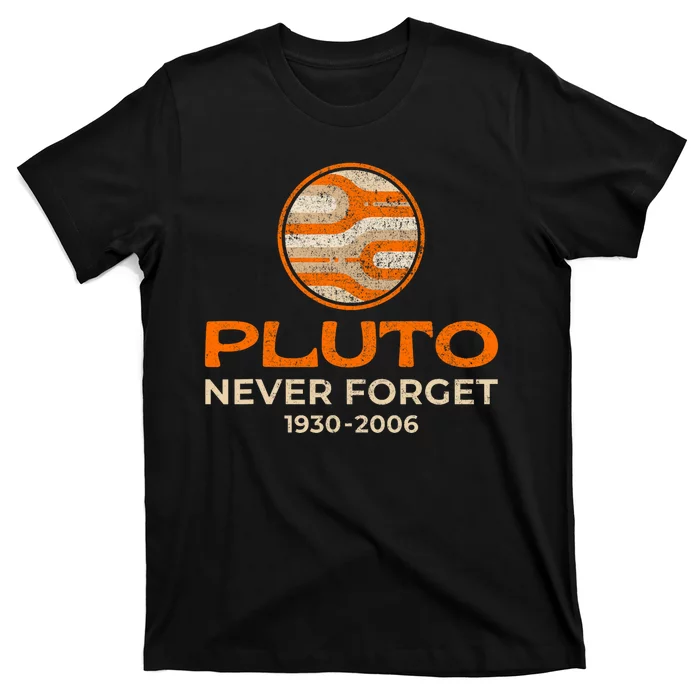 Pluto Never Forget 19302006 Vintage Retro T-Shirt