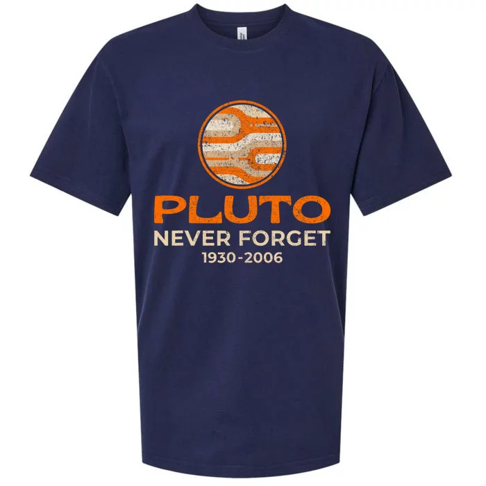 Pluto Never Forget 19302006 Vintage Retro Sueded Cloud Jersey T-Shirt