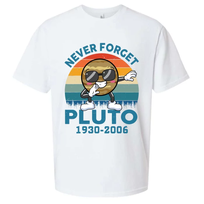 Pluto Never Forget 1930 2006 Space Science Teacher Sueded Cloud Jersey T-Shirt