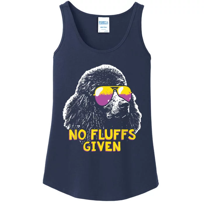 Poodle No Fluffs Funny Gifts Ladies Essential Tank