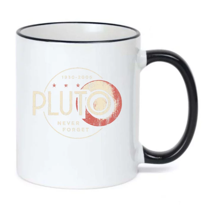 Pluto Never Forget Funny Pluto Pluto Lover Pluto Black Color Changing Mug