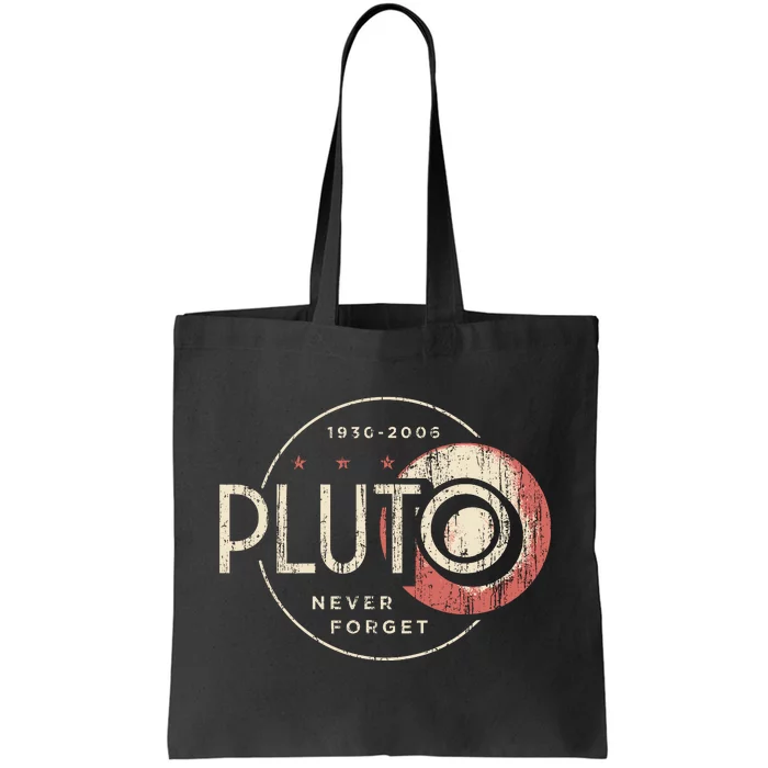 Pluto Never Forget Funny Pluto Pluto Lover Pluto Tote Bag