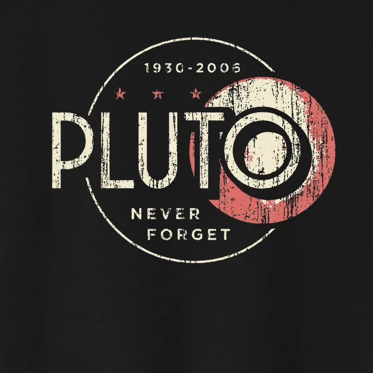 Pluto Never Forget Funny Pluto Pluto Lover Pluto Women's Crop Top Tee