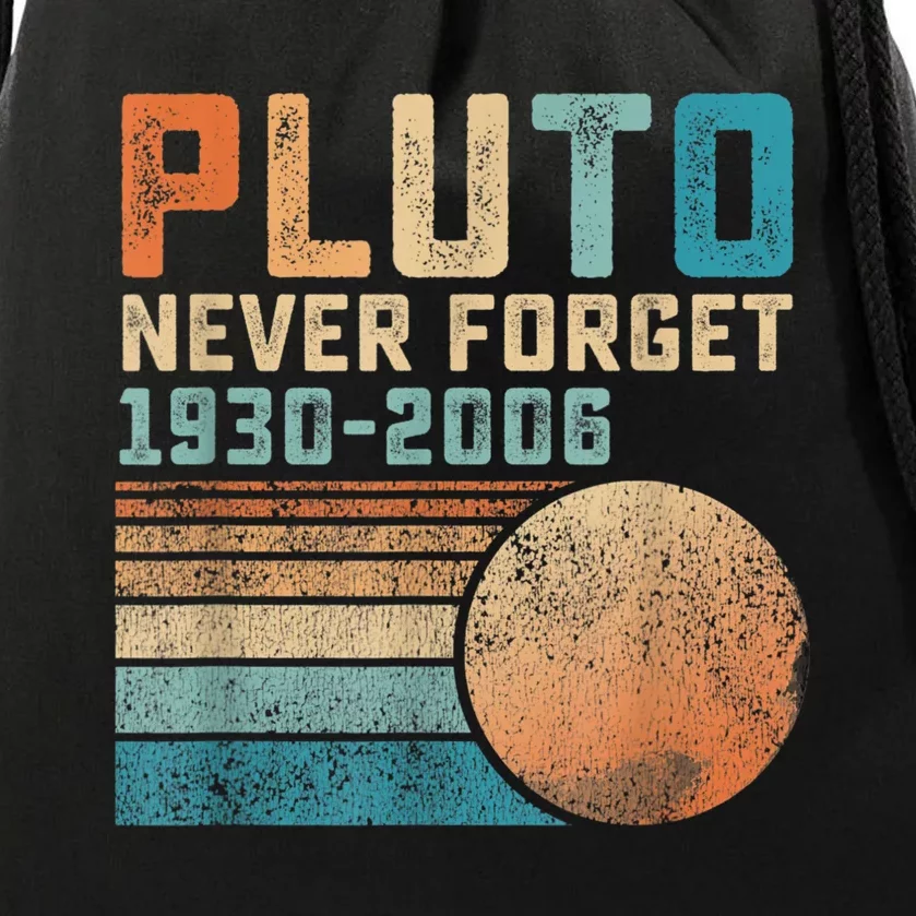 Pluto Never Forget Drawstring Bag