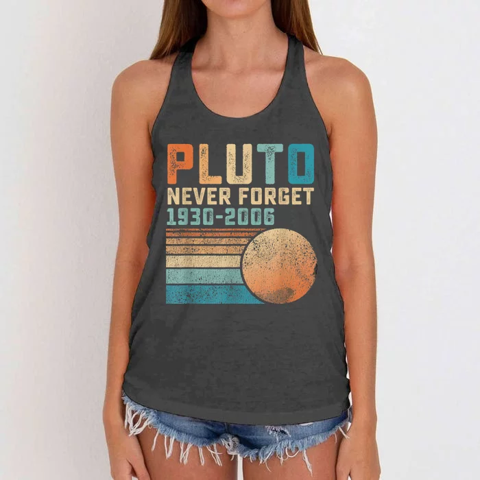 Pluto Never Forget Women's Knotted Racerback Tank