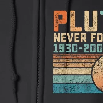 Pluto Never Forget Full Zip Hoodie