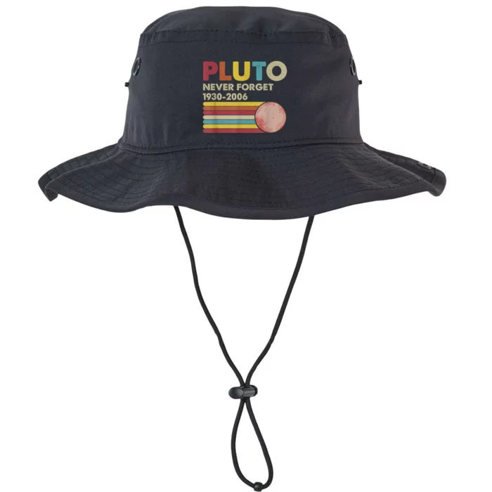 Pluto Never Forget Shirt. Retro Style Funny Space, Science Legacy Cool Fit Booney Bucket Hat