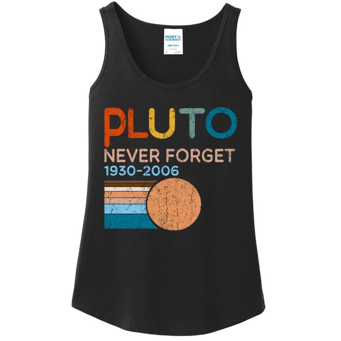 Pluto Never Forget 1930 2006 Ladies Essential Tank