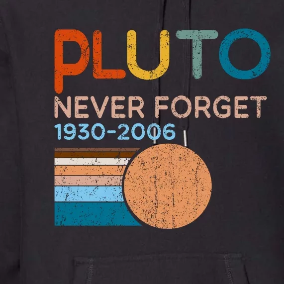 Pluto Never Forget 1930 2006 Premium Hoodie