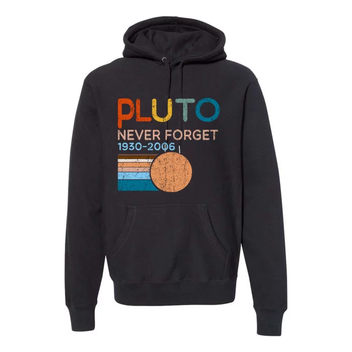 Pluto Never Forget 1930 2006 Premium Hoodie