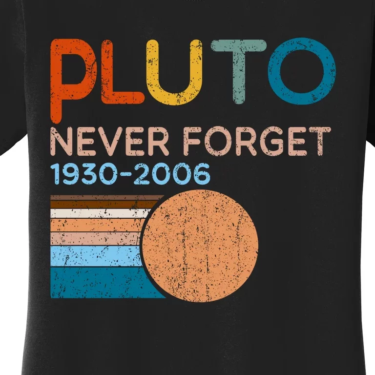 Pluto Never Forget 1930 2006 Women's T-Shirt