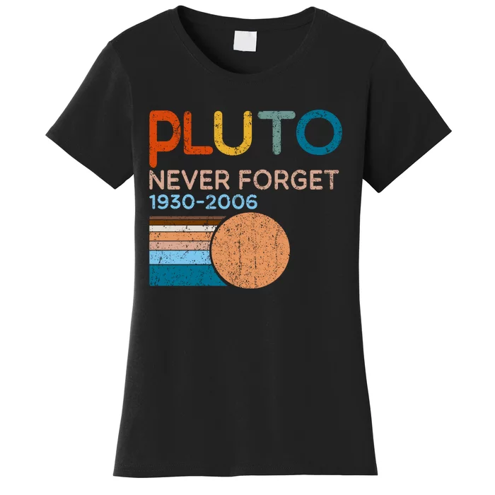 Pluto Never Forget 1930 2006 Women's T-Shirt