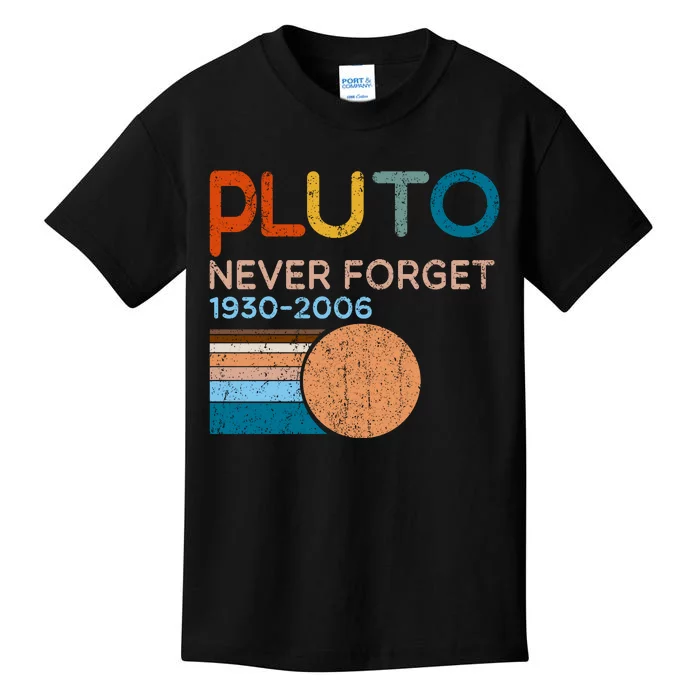 Pluto Never Forget 1930 2006 Kids T-Shirt