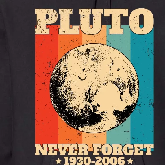 Pluto Never Forget 1930 2006 Premium Hoodie